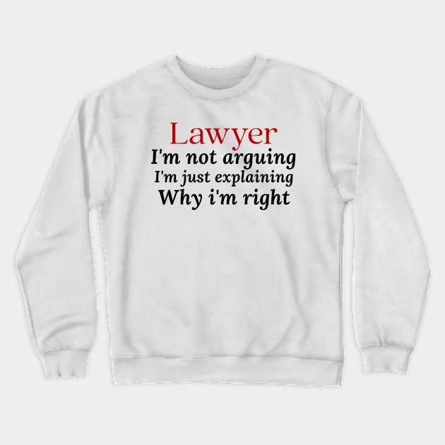 lawyer Crewneck Sweatshirt by Design stars 5